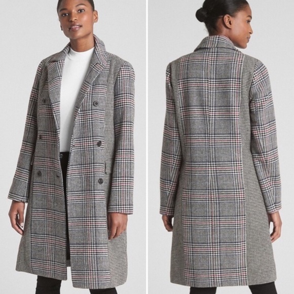 Checkered Trench Coat - Picture 1 of 4